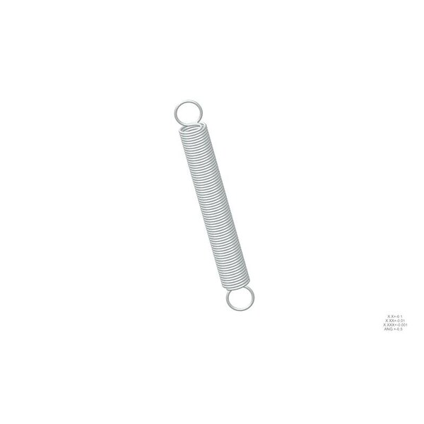 Approved Vendor Extension Spring, O=1.000, L= 8.00, W= .095 G709966956 - main